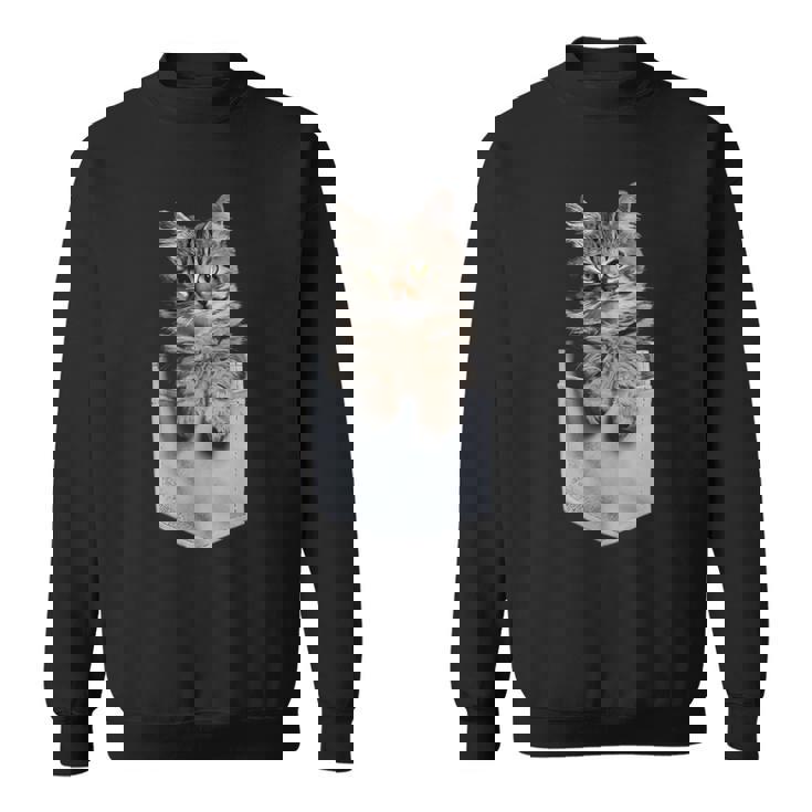 ポケットに入ったノルウェージャンフォレストキャット スウェットシャツ