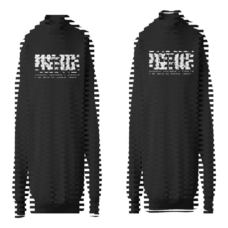 ポストロックミュージック スウェットシャツ