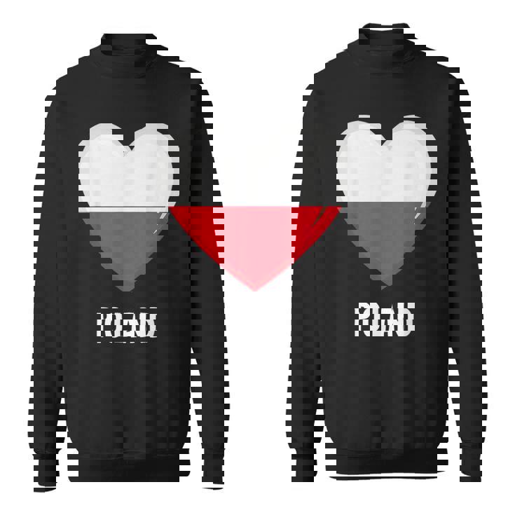 ポーランド国旗シャツ スウェットシャツ