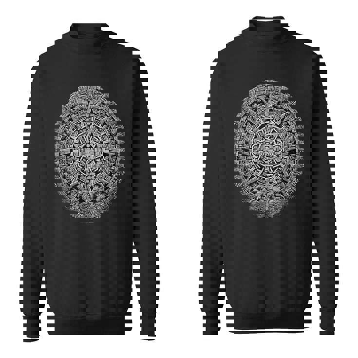 マヤ暦 マヤアステカ メキシコ 太陽 石 古代アステカ スウェットシャツ