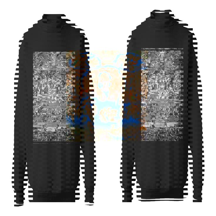 ミケランジェロ 最後の審判 フレスコ画 1536-1541 年の作品 スウェットシャツ