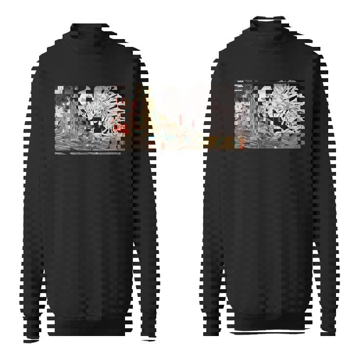 ミツクニ スケルトンスペクターに逆らう 歌川国芳作 スウェットシャツ