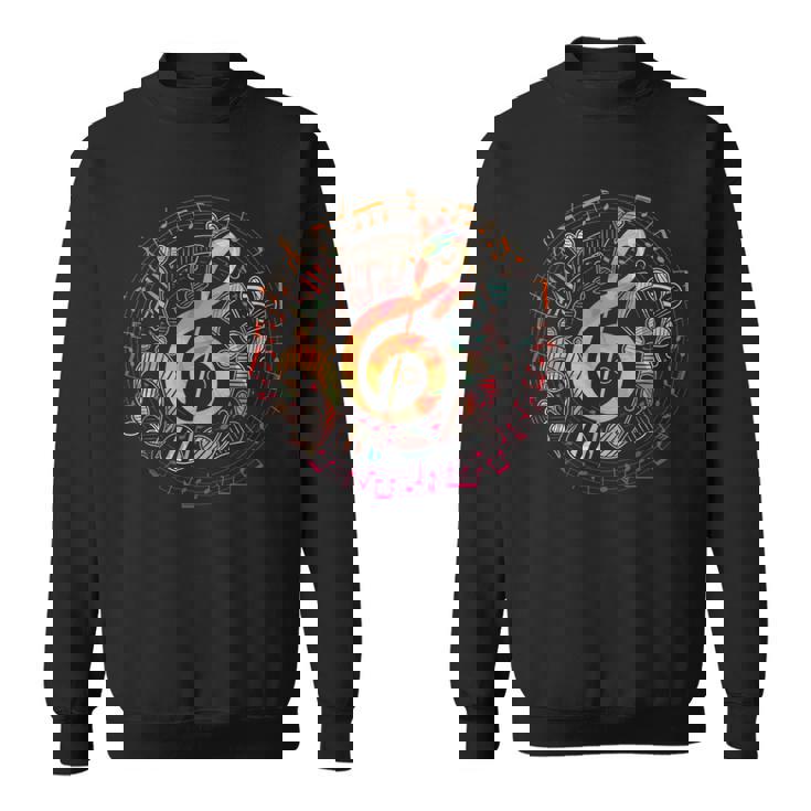 ミュージシャンギフト ト音記号音楽 スウェットシャツ