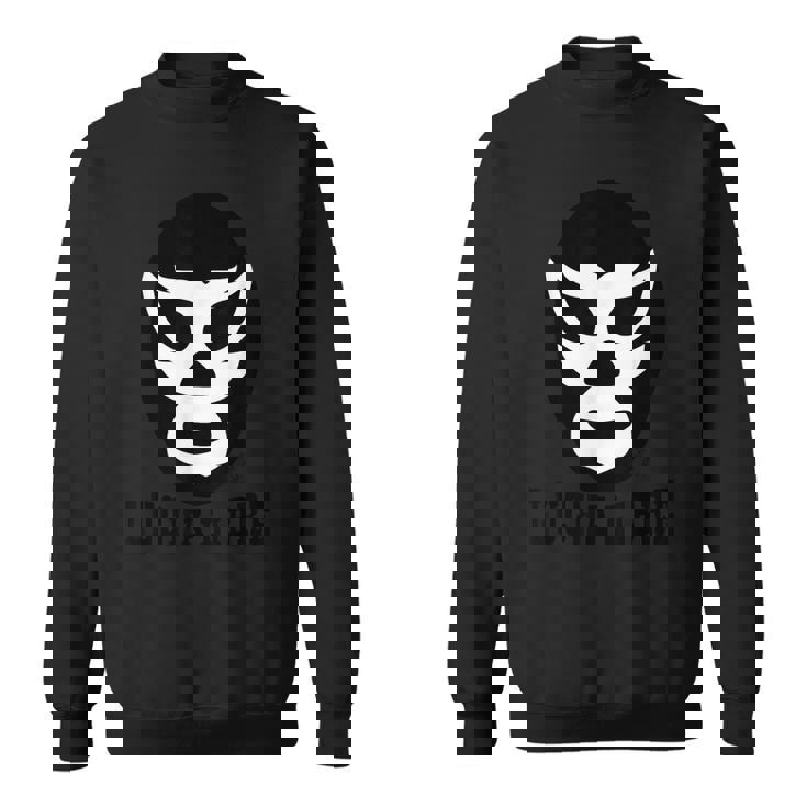 メキシカンルチャドール ルチャリブレ ブラック&ホワイト レスリングマスク スウェットシャツ