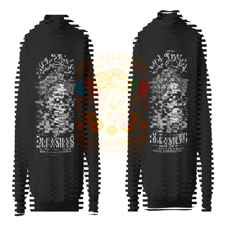 メキシコの遺産 ディア・デ・ロス・ムエルトス・カラベラ スウェットシャツ