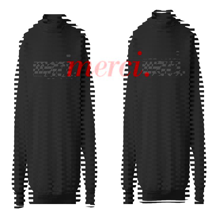 メルシーフランス語フランス旅行パリ。 スウェットシャツ