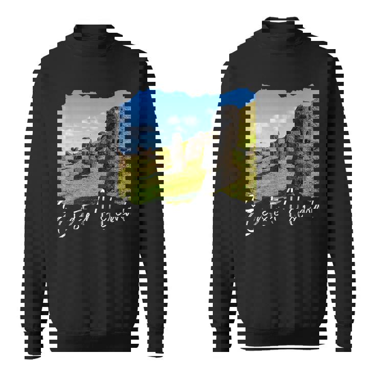 モアイ像 イースター島 ラパヌイ スウェットシャツ