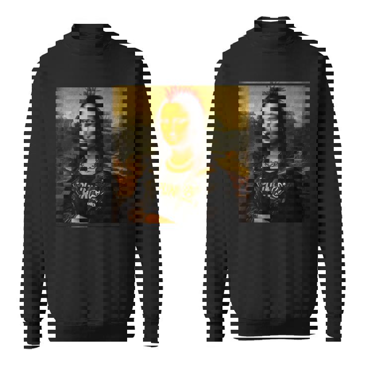 モナリザ パンク風 パロディデザイン スウェットシャツ