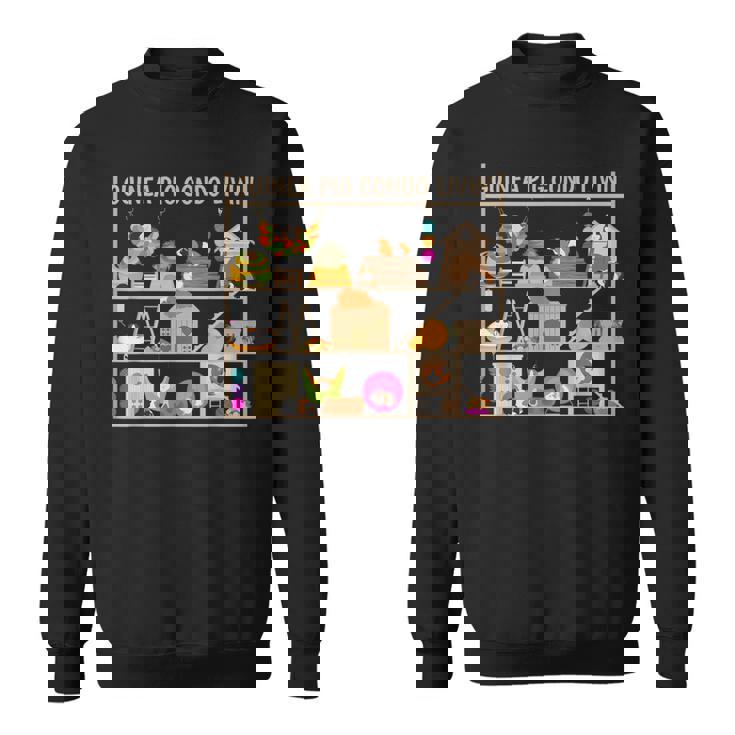 モルモットのコンドの生活のおもちゃヘイベッドの隠れ家の家 スウェットシャツ