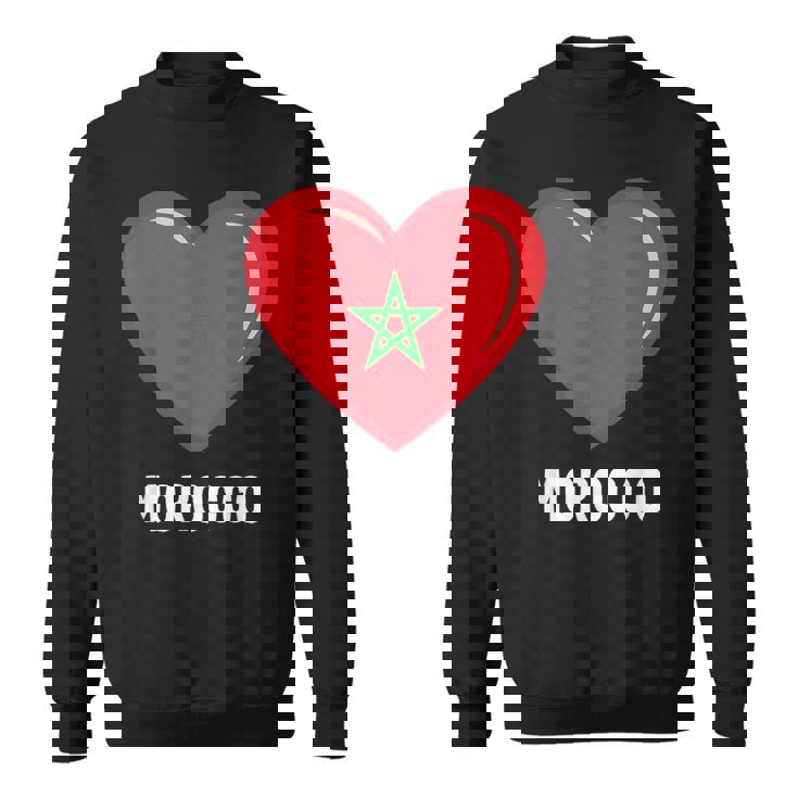 モロッコ国旗シャツ スウェットシャツ