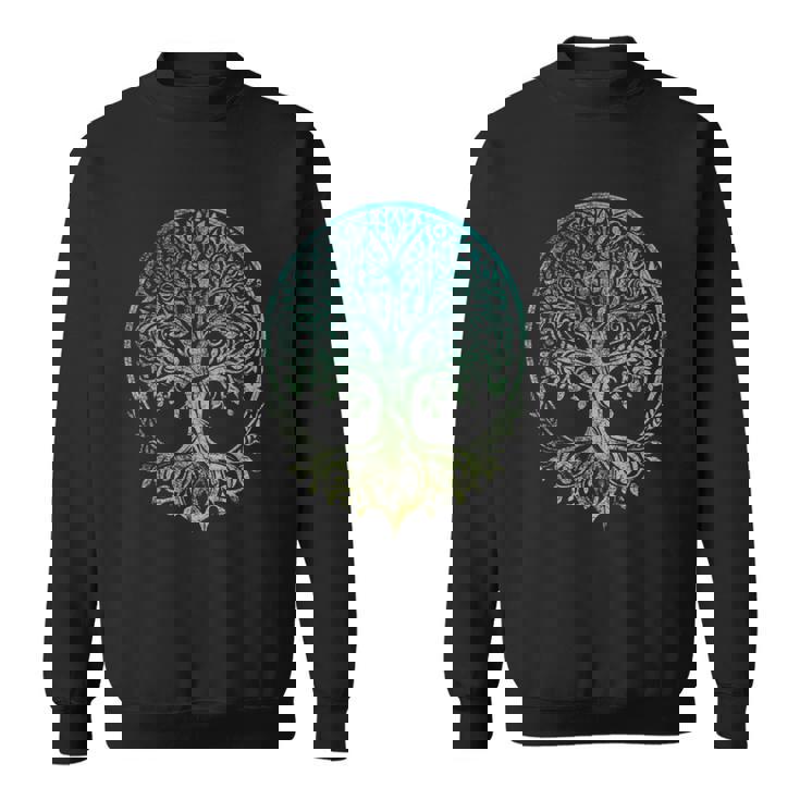 ユグドラシルの生命の木 バイキングの北欧のルーン文字の着用 スウェットシャツ