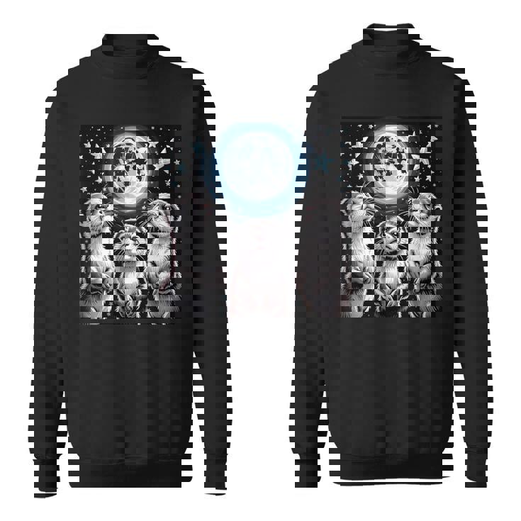 ラッコ マーチ カワウソ ハウリング 月 ヴィンテージ ラッコ スウェットシャツ