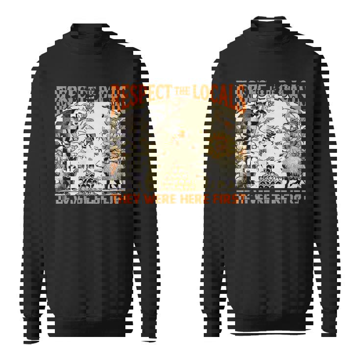 リスペクト Locals オポッサム スカンク アライグマ ハチミツ スウェットシャツ