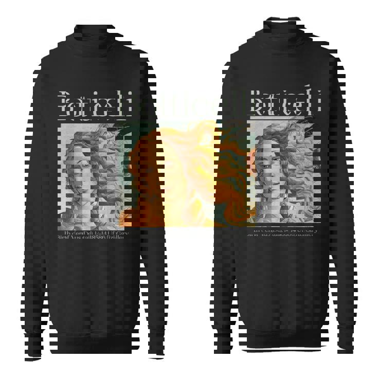 ルネッサンス美的ボッティチェリ ヴィーナスの誕生 アートデザイン 長袖tシャツ スウェットシャツ