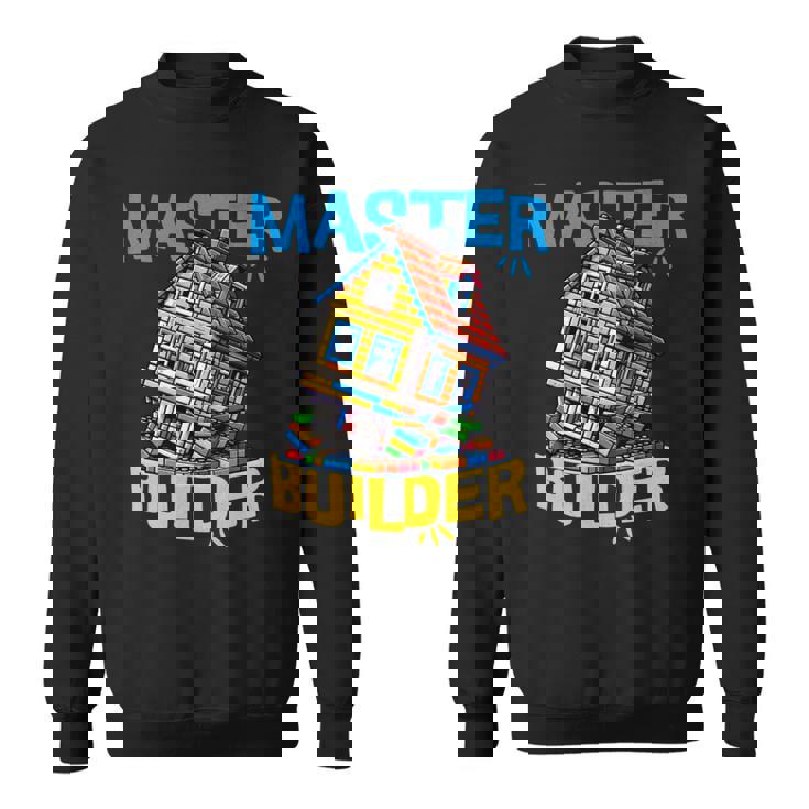 レゴのレンガ造りマスタービルダー面白い曲がった家。 長袖tシャツ スウェットシャツ