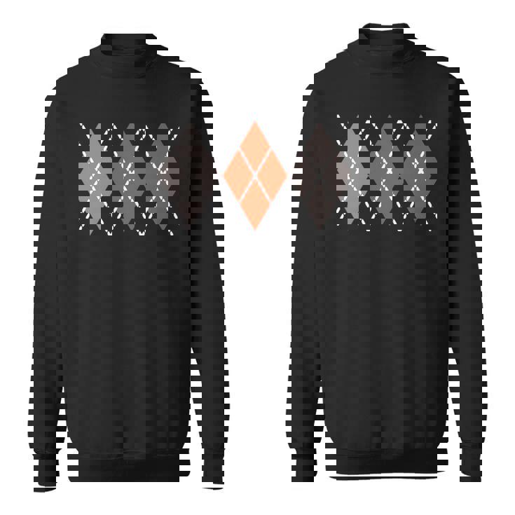 レトロ アーガイル ロカビリー 長袖tシャツ スウェットシャツ