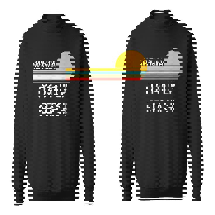 レトロ マンリービーチ オリジナル オーストラリア ヴィンテージ 70年代サンセット アート スウェットシャツ