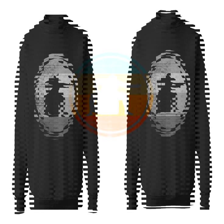 レトロなビンテージ デザイン レスラー相撲 スウェットシャツ