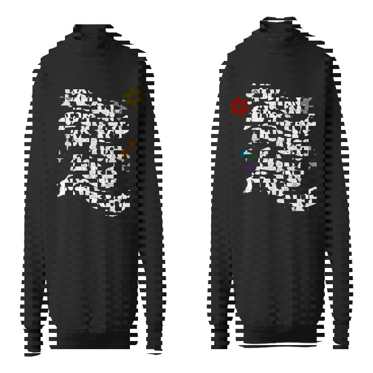 レトログルーヴィー。人生でフローリスが多すぎることはありません。 スウェットシャツ