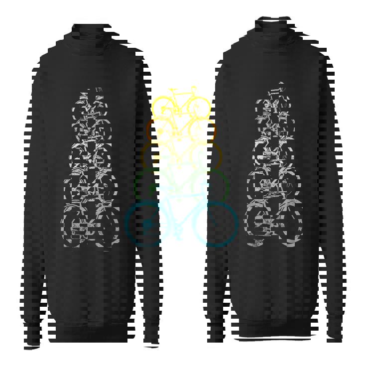 レトロビンテージ自転車モチーフの自転車モチーフ。 スウェットシャツ