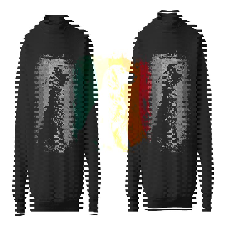 レトロヴィンテージドッグデザインイングリッシュコッカースパニエル スウェットシャツ