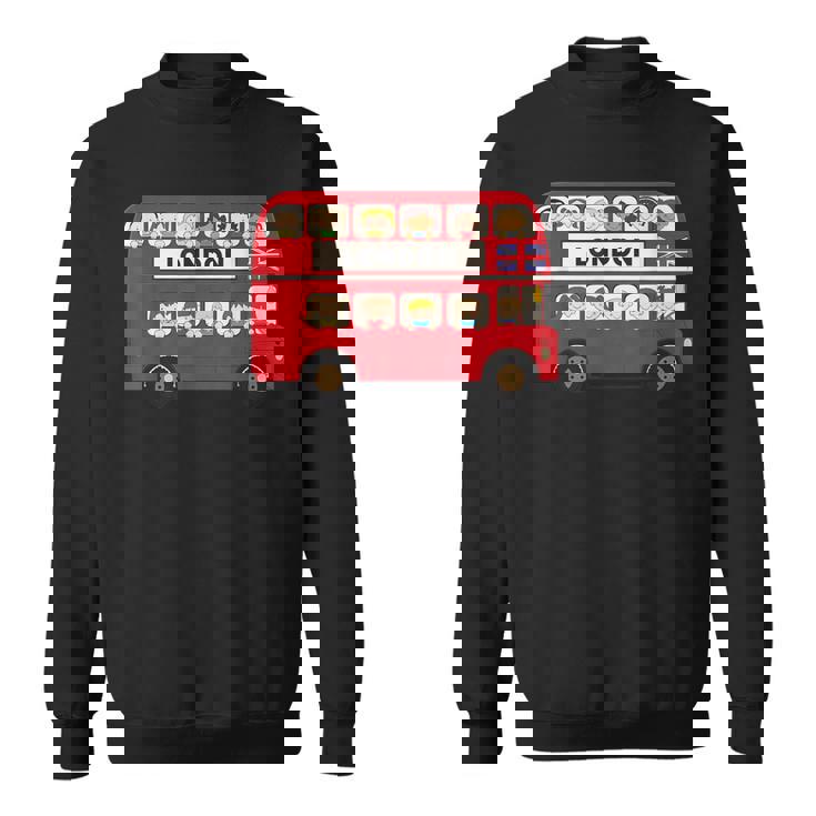 ロンドン イングランド ダブルデッカー レッドバス キッズ ツーリスト お土産 スウェットシャツ