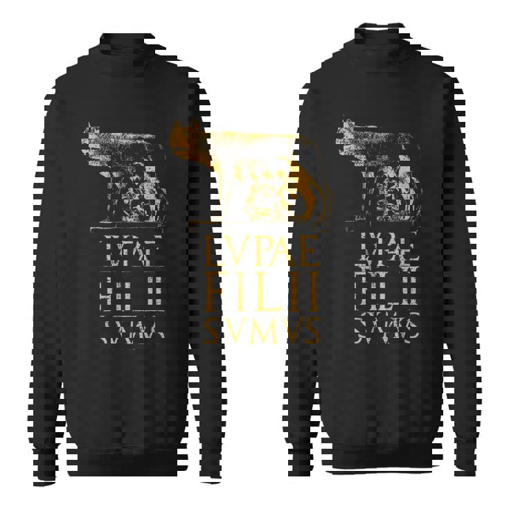 ローマの狼 古代ローマ ローマ帝国の名言 スウェットシャツ