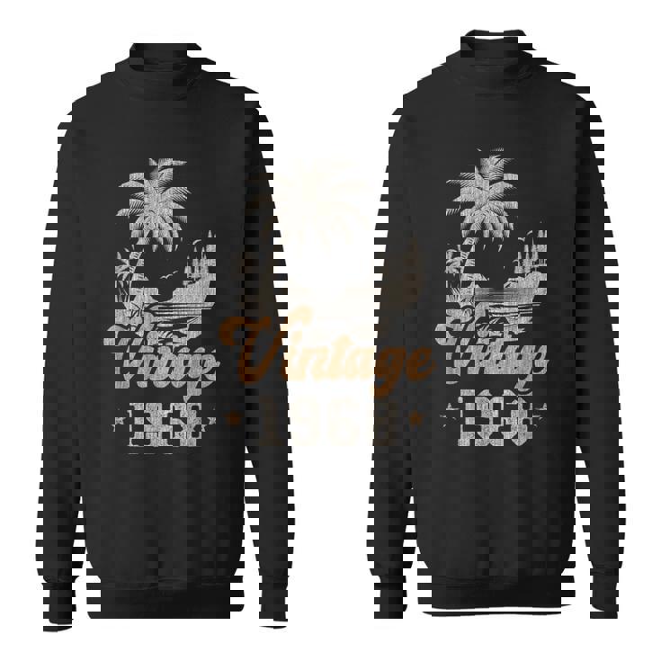 ヴィンテージ 1968 誕生日 58歳 ヤシの木 スウェットシャツ