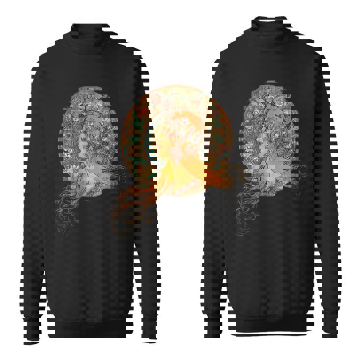 ヴィンテージ アルフォンス・ミュシャ 長袖tシャツ スウェットシャツ