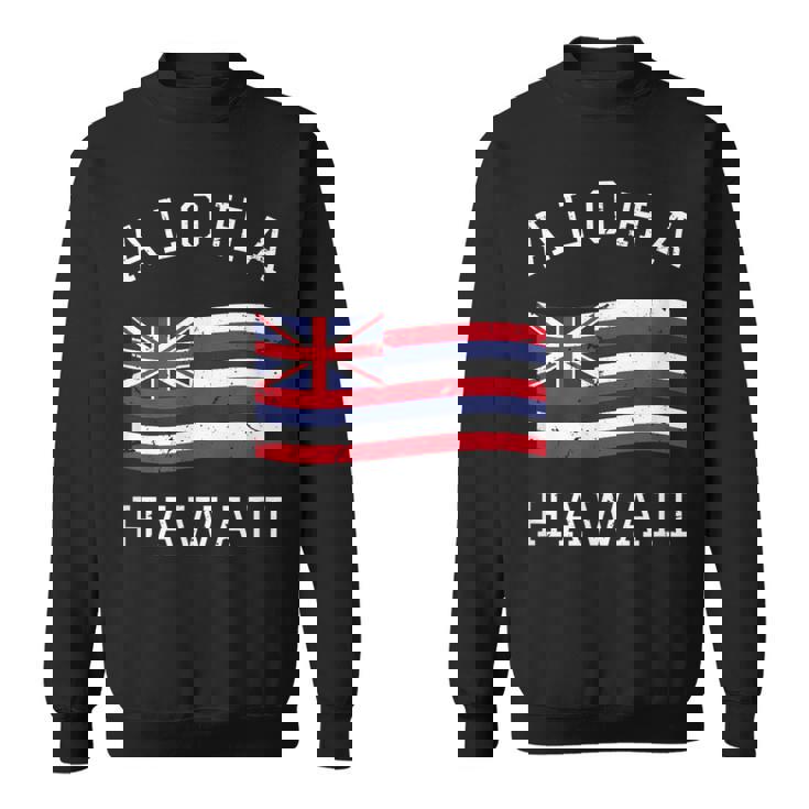 ヴィンテージ アロハ州 ハワイ国旗 ハワイアン 旗 メンズ レディース スウェットシャツ