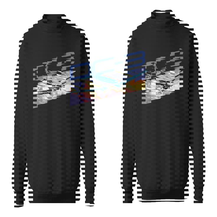 ヴィンテージ エアライン Dc-3 飛行機 スウェットシャツ