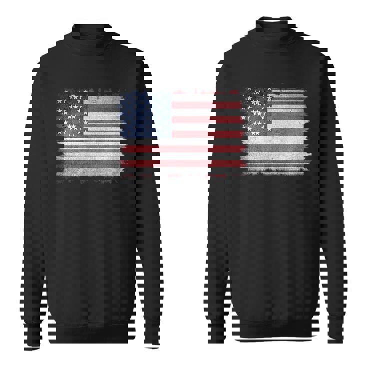 ヴィンテージ 星条旗 スタイリッシュ シンプルデザイン スウェットシャツ