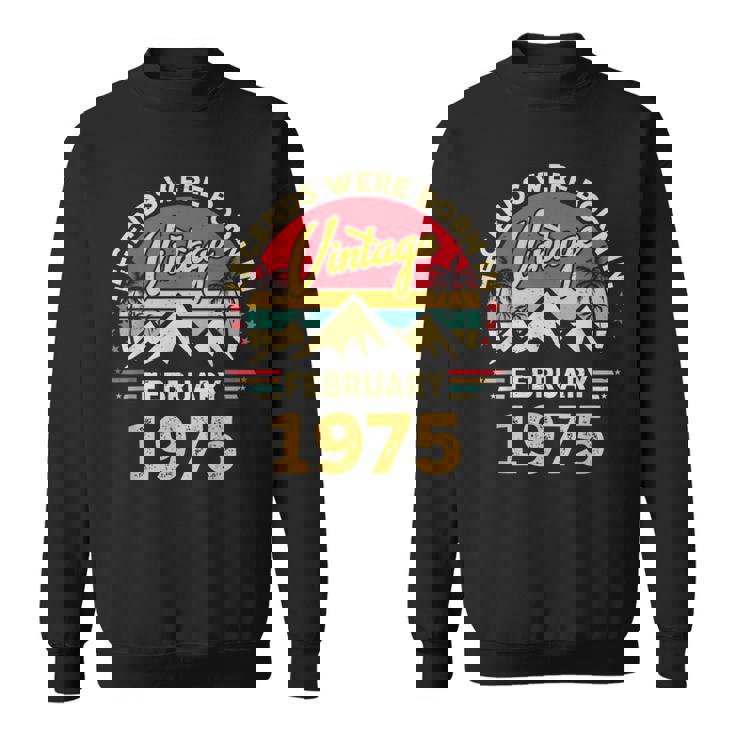 ヴィンテージ51歳の誕生日レジェンドは1975年2月に誕生しました。 スウェットシャツ