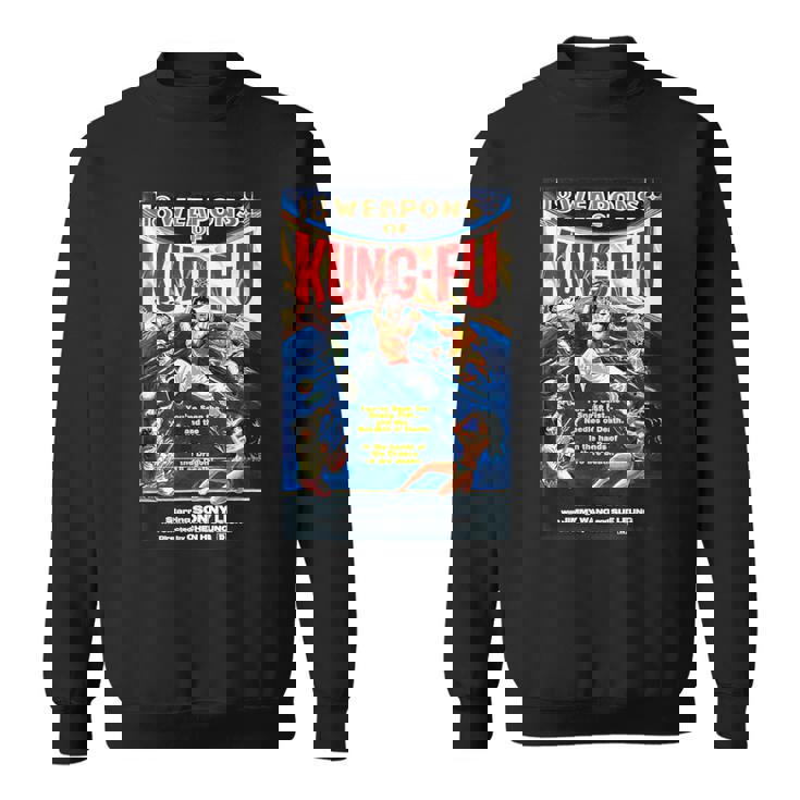 ヴィンテージカンフー格闘技映画レトロギフト スウェットシャツ