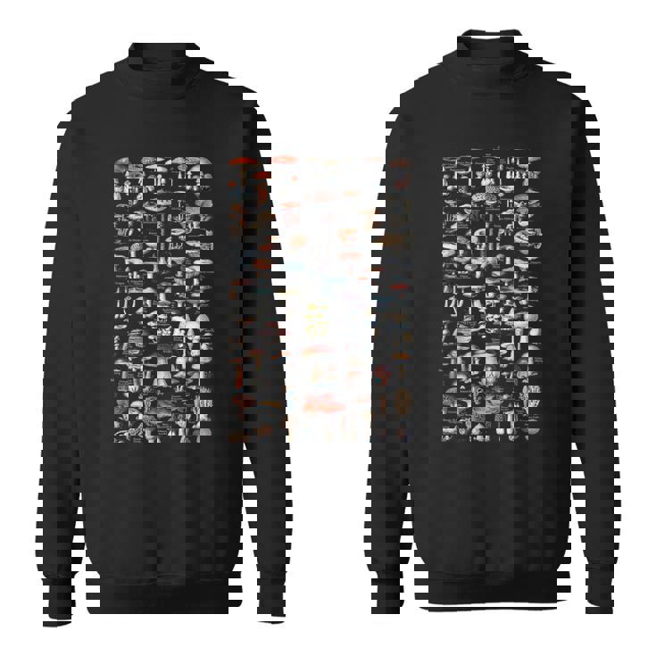 ヴィンテージマッシュルームピッカードイツ語の名前 闇 スウェットシャツ