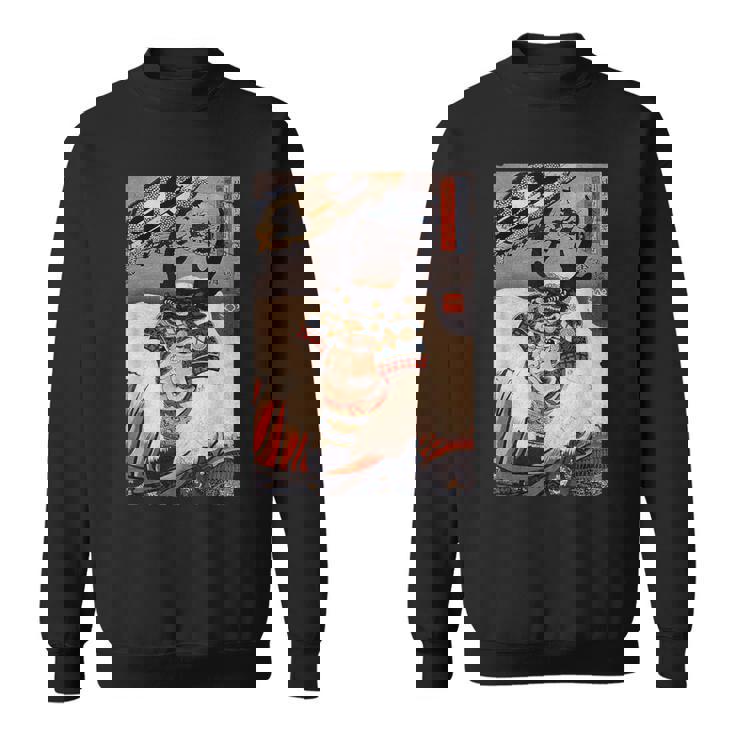 ヴィンテージ日本アート 歌川戦士武田信玄 武田信玄 スウェットシャツ