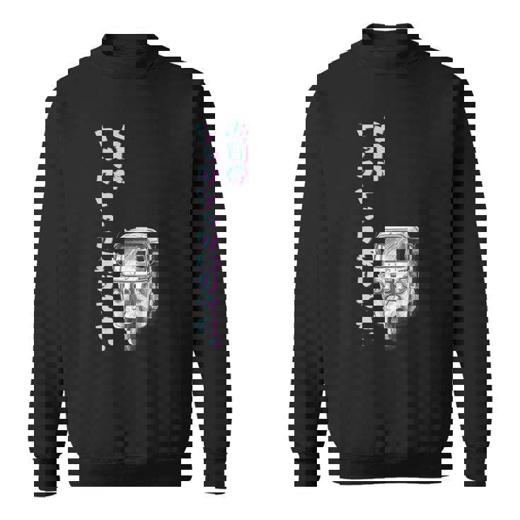 上司がトゥクトゥク乗りです ユーモアデザイン スウェットシャツ