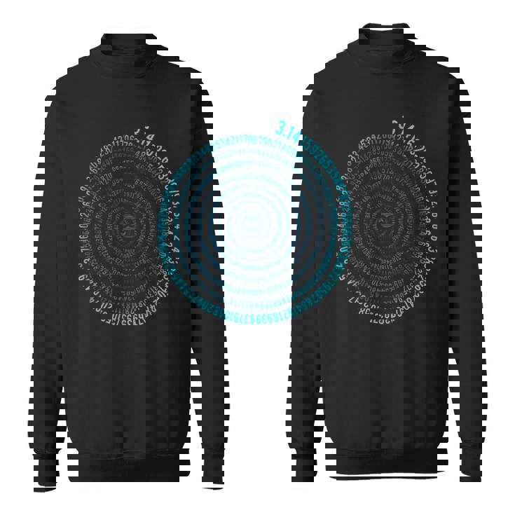 不合理な数字 Pi シンボル インフィニティ ヘリックス スパイラル 算数 スウェットシャツ