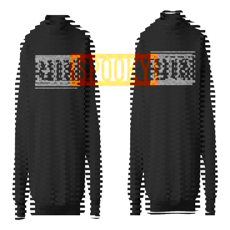 不気味なオレンジハロウィンパンプキン柄tシャツ スウェットシャツ