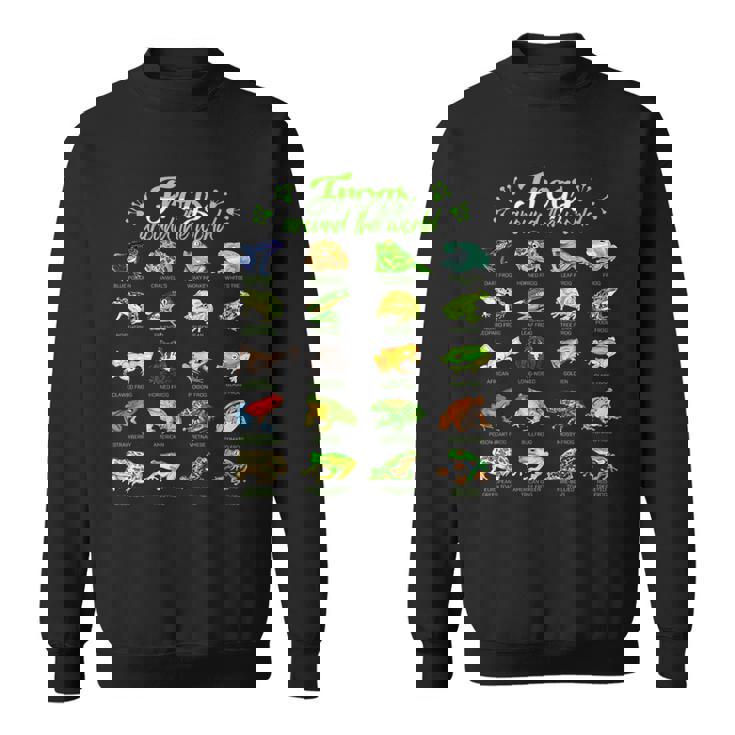 世界のカエル カエル スウェットシャツ