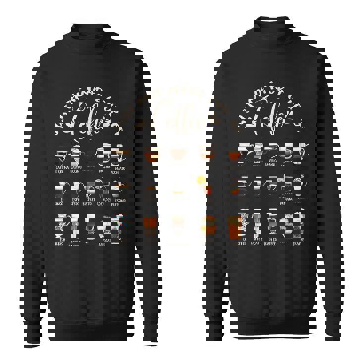 世界のコーヒーの種類 コーヒー スウェットシャツ