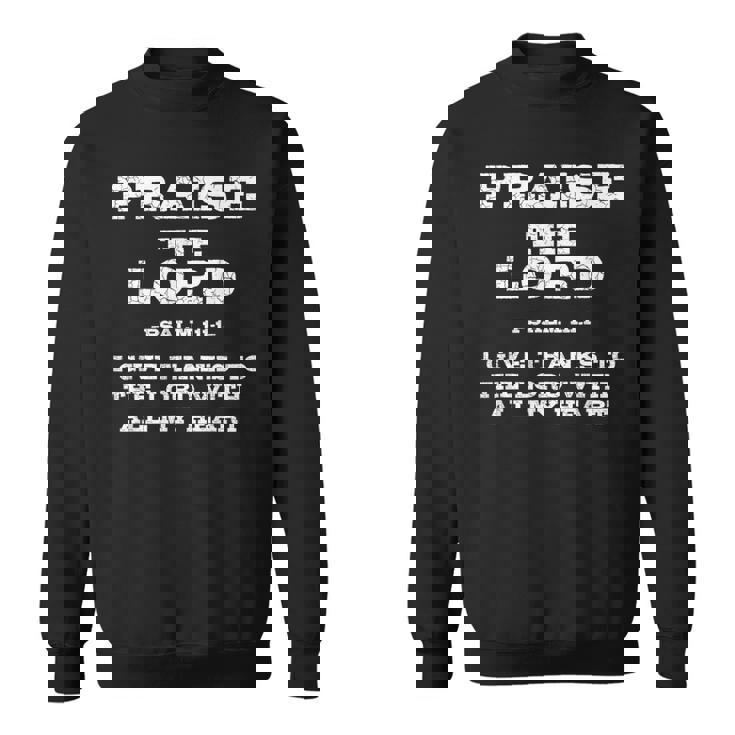 主を賛美する聖書の言葉 スウェットシャツ