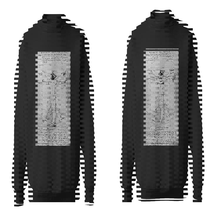 人物レオナルドダヴィンチのプロポーション スウェットシャツ