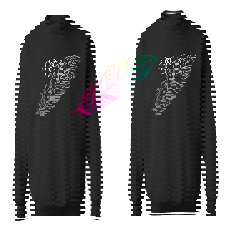 先住民フェザーtシャツ ネイティブアメリカン ズニ族 スウェットシャツ