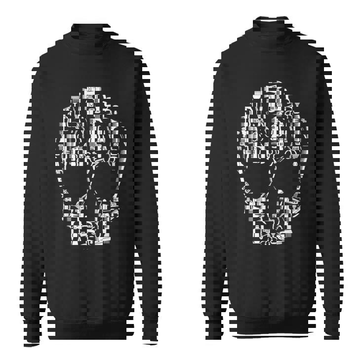 別のツールからのスカル ハサミ ヘアドライヤー 美容師 スウェットシャツ