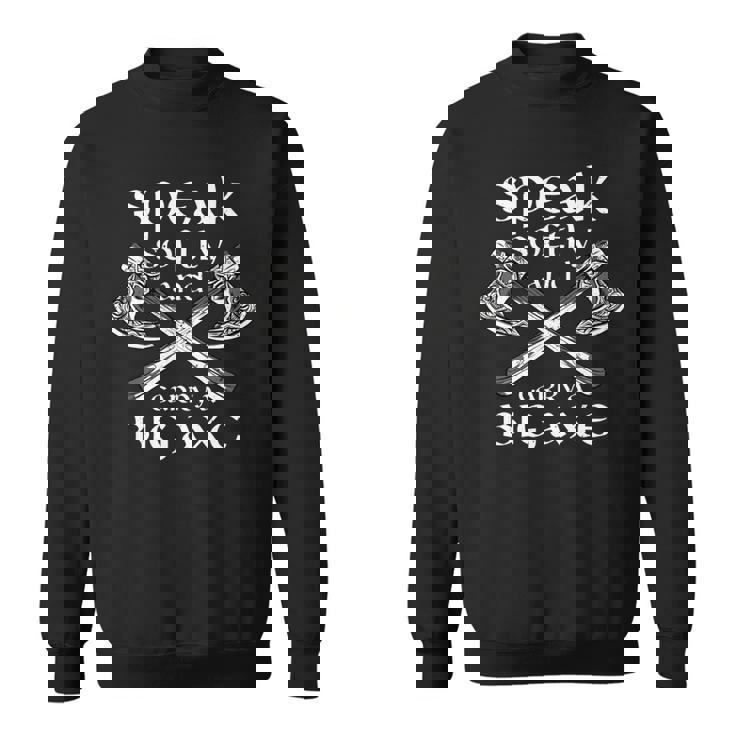 北欧戦士 衣装 バイキング 文化 バイキング 斧 北欧神話 長袖tシャツ スウェットシャツ