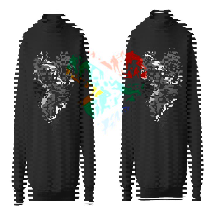 南アフリカ ラグビー ラブハート 南アフリカ ラグビーファン スウェットシャツ