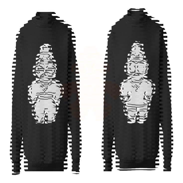 土偶 どぐう【ゆるフレンズ】遮光器土偶 歴史土器 長袖tシャツ スウェットシャツ