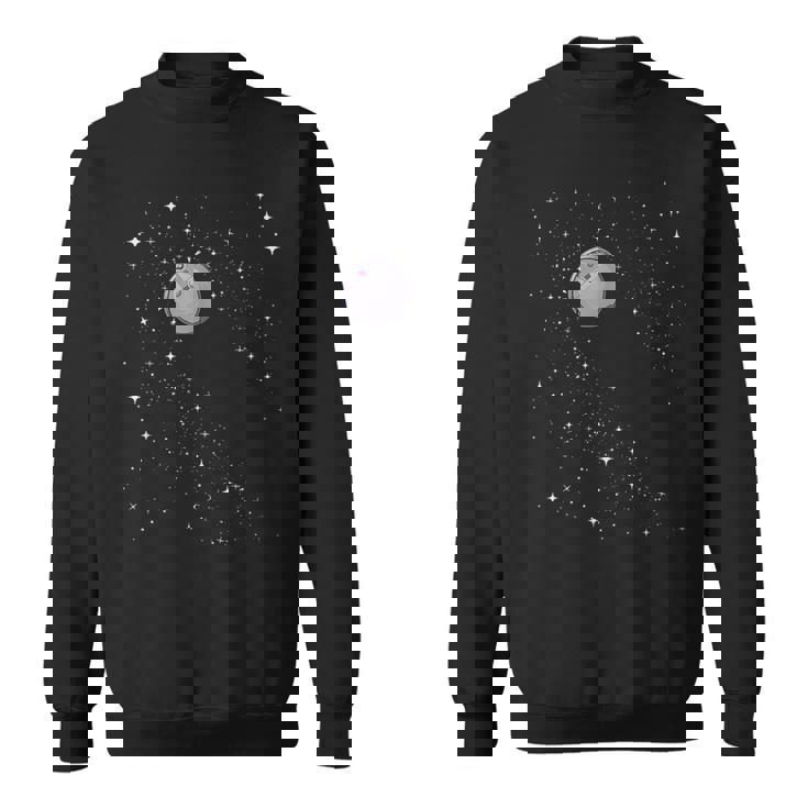 天の川 面白い 宇宙ロボット 掃除機 星をきれいに スウェットシャツ