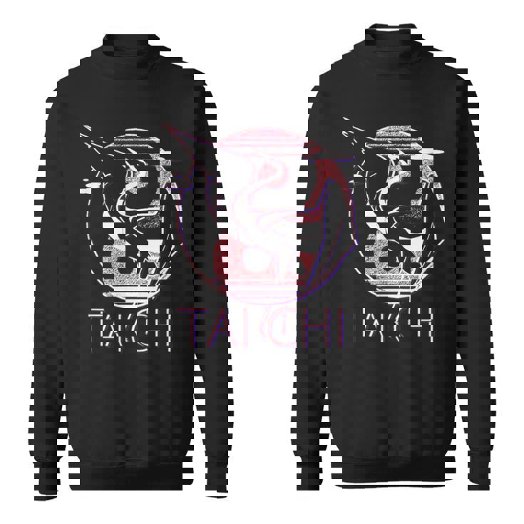 太極拳 陰陽鶴、瞑想エネルギー スウェットシャツ